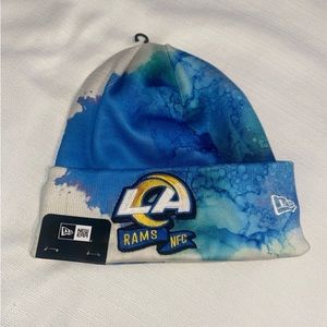 NWT-LOS ANGELES RAMS New Era Official On Field NFL Tie Dye Beanie